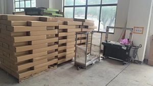 Lichtgewicht Draagbare Opvouwbare Multi-<span class=keywords><strong>Ball</strong></span> Honkbal Pickleball Padel Tennisbal Rek Collector Mand Kar Met 4 Wielen - Product Image 6