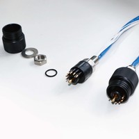 Conector Coaxial Eléctrico Personalizable YingDiGe IP68, Carcasa de Latón con Baño de Oro y Titanio, Resistente al Agua, para Control Remoto y Buceo