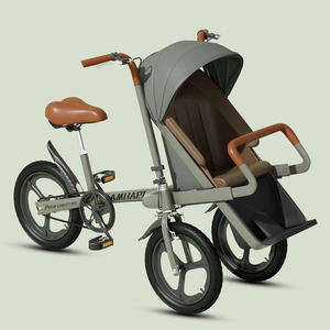 Poussette de voyage portable, tricycle pliable pour bébé avec contrôle parental, vélo à trois roues pour mère et enfant - Product Image 3