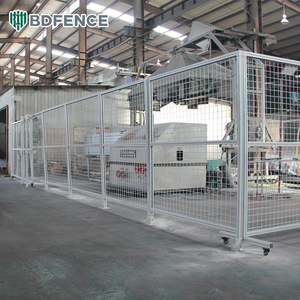 <span class=keywords><strong>Valla</strong></span> de Seguridad Industrial de Aluminio para Taller, Marco Metálico Reforzado, Soldadura sin Costuras, Anticorrosión, Separación de Áreas de Maquinaria - Product Image 2