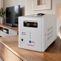 Stabilisateur de tension monophasé 5 kVA pour servomoteur, large plage d'entrée 80-260 V |   Régulateur de tension automatique avec affichage numérique