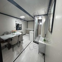 Maison de conteneur mobile préfabriquée de 30 pieds en Chine, conception extensible de 3 chambres avec grande fenêtre