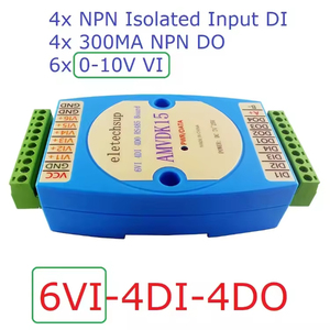 Eletechsup AMIDJ14 3 en 1 6AI-4DI-4DO Colector analógico y 4CH NPN DI-DO Entrada y salida digital MODBUS RTU Placa de expansión PLC - Product Image 6