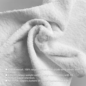 Paños de Limpieza Blancos Absorbentes de Algodón, para Tareas de Mantenimiento de Maquinaria Industrial y Talleres - Product Image 4
