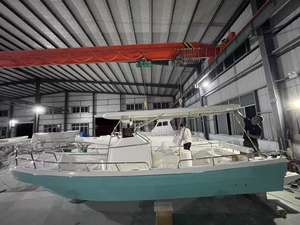 Bateau à fond plat de 26 pieds, bateau de pêche à console centrale, <span class=keywords><strong>coque</strong></span> en fibre de verre avec moteur hors-bord - Product Image 3