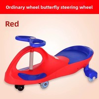 Voiture à bascule pour enfants, voiture à bascule en plastique pour enfants, voiture à bascule pour bébés de 1 à 3 à 6 ans, roues silencieuses omnidirectionnelles, anti-basculement