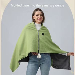 Wholesale Polyester <b>Blanket</b> Autumn Winter Heating <b>Throw</b> Shawl 3 Levels Anti-Bacteria Eco-Friendly Washable for Home Office Use - Product Image 6
