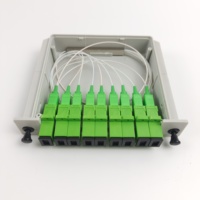 Fabrika Kalitesi Fiber Optik Splitter Kaset Tipi Sc Upc Apc 1x2 1x4 1x8 1x16 Uygun Fiyatlı LGX Optik Splitter