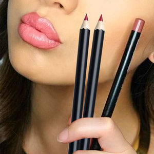 Kunden spezifische hochwertige Lip Liner Pencil Langlebige Wear Dark <span class=keywords><strong>Purple</strong></span> White Mineral Pigment Dicke cremige Textur personal isiert - Product Image 1