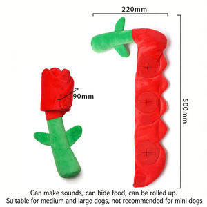 Nouveauté 2026 : Jouets interactifs pour chats et chiens, en peluche durable, en coton écologique, avec sonnette, conçus sur mesure par des designers - Product Image 2