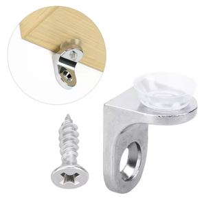 Đồ Nội Thất Hiện Đại Phần Cứng Tủ Tủ Glass Chủ Hợp Kim Kẽm + Kệ Nhựa Hỗ Trợ Pins Với Bảo Vệ Tủ - Product Image 6