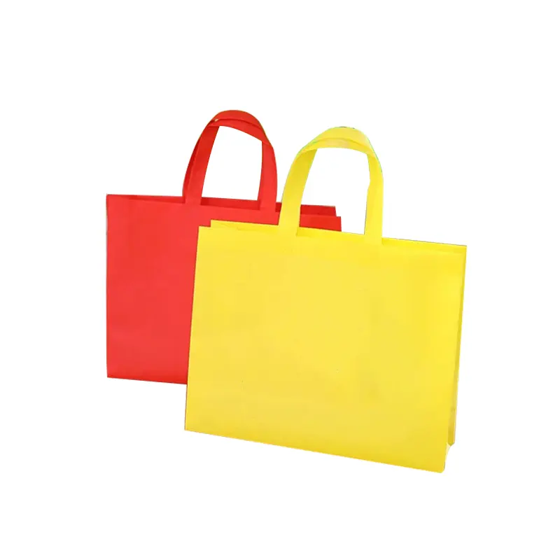 Sıcak ürünler ucuz taşınabilir eko-dokunmamış alışveriş çantası çanta el-dikiş katlanabilir olmayan dokuma çanta