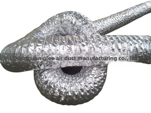 <span class=keywords><strong>Tuyau</strong></span> <span class=keywords><strong>flexible</strong></span> en fibre de verre et feuille d'aluminium résistant à la chaleur, <span class=keywords><strong>tuyau</strong></span> d'évacuation haute température <span class=keywords><strong>pour</strong></span> <span class=keywords><strong>hotte</strong></span> de cuisine domestique, argenté - Product Image 3