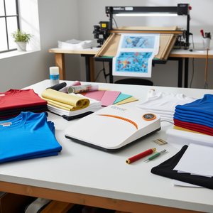 Vevor - Máquina de Prensa de Calor de 9x9 Pulgadas, Blanca y Naranja, de Cama Plana, Manual, para Sublimación de Camisetas, Impresora de Transferencia, Impresión de Prendas - Product Image 2