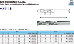 Herramientas de carpintería, brocas de corte de compresión de corte descendente de carburo sólido, brocas de enrutador CNC para MDF/HDF/madera contrachapada - Product Image 5