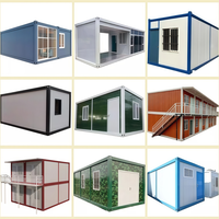 Maisons conteneurs préfabriquées pliables, économiques en énergie, étanches, mobiles, pour hôtels et villas, fabriquées à Hebei avec des panneaux sandwich
