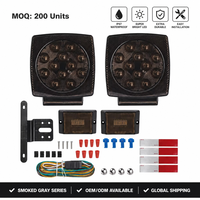 Nouveau kit de feux arrière flexibles pour remorque, avec support sélectionnable, feux de position latéraux, homologués SAE/DOT, 12/3/4 LED, films réfléchissants, accessoire