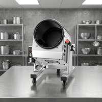 Wajan Goreng Nasi Otomatis Listrik 3500W, Robot Masak Penggorengan Cerdas, Mesin Komersial dengan Garansi 1 Tahun
