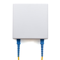 Boîtier mural intérieur de type 86 mini 2 ports FTTH, plaque frontale en fibre optique avec matériau PP/ABS, certifié CE ROSH