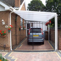 Abri de voiture moderne en aluminium, auvent de garage, carport, matériau de toiture pare-soleil, vente de carports métalliques