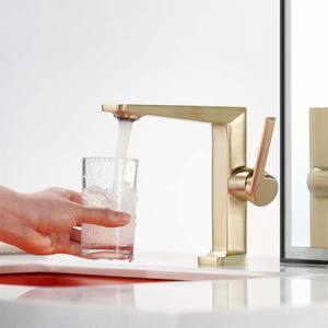 Robinet de <span class=keywords><strong>lavabo</strong></span> de salle de bain blanc élégant en laiton massif, robinet de <span class=keywords><strong>lavabo</strong></span> chaud et froid, <span class=keywords><strong>mitigeur</strong></span> de <span class=keywords><strong>lavabo</strong></span> <span class=keywords><strong>doré</strong></span> - Product Image 1