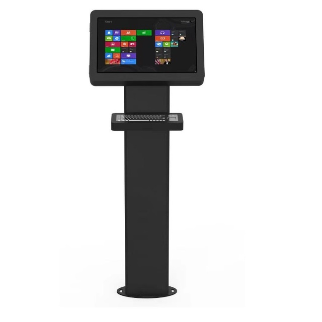 Lobby Modern Slim Self Service Touch Screen Kiosk with Keyboard