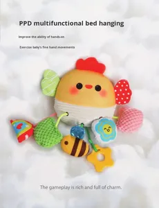 Jouet en peluche pour bébé, crabe, avec corde à tirer, <span class=keywords><strong>hochet</strong></span>, jouet à suspendre au lit, jouet de voiture pour nourrissons et tout-petits (0-3 ans), unisexe, en tissu - Product Image 6