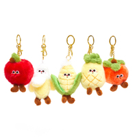 Porte-clés en peluche de maïs de dessin animé en gros