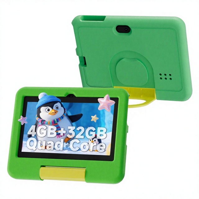 7 Inch Kids Tablet with Capacitive Screen Wi-Fi New-Android 12.0 SC7731E Quad Core 1.6GHz 2GB RAM + 32GB Storage Educational Use