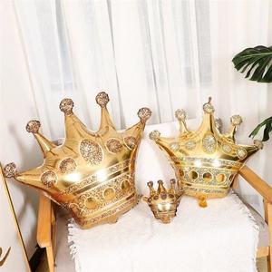 Globos de Helio Gigantes en Forma de Corona, Color Rosa Dorado, <span class=keywords><strong>para</strong></span> Decoración de <span class=keywords><strong>Cumpleaños</strong></span> de Princesas, Venta al Por Mayor - Product Image 3