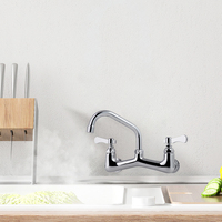 Moderne Edelstahl 304 Küchen armatur Messing Waschbecken Wasserhähne mit Keramik ventil Kern Wasser zeichen zertifizierte Küche Wasserhahn