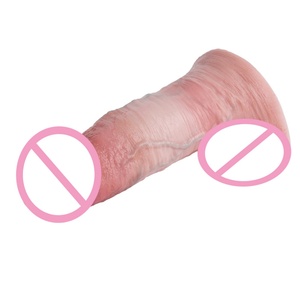 OS-ABJ5126 Thick Silicone Dildo Realistic Dual-layer Penis with Strong Suction Cup P&G-spot Sex Toys for Men Women <b>Masturbation</b> - Product Image 4