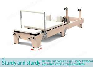 Удобная горячая Распродажа, портативная деревянная складная кровать, складная машина для домашнего пилатеса, реформатор - Product Image 5