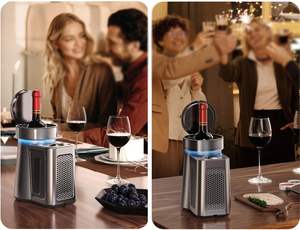 Refroidisseur de <span class=keywords><strong>vin</strong></span> intelligent portable pour bureau, 750 ml, réfrigération rapide, pour bouteilles et champagne, froid rapide - Product Image 5