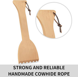 Raspador de Parrilla de Madera de Haya, Limpiador de Planchas, Herramienta de Madera Natural Segura y Gratuita para Parrillas Traeger y Otras - Product Image 4