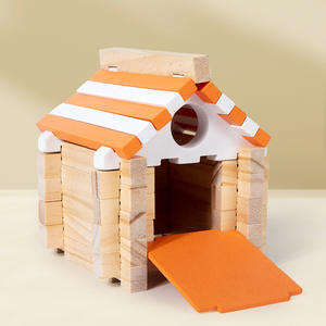 Miniaturas Luban, bloques de construcción de educación temprana para niños, <span class=keywords><strong>casa</strong></span> de <span class=keywords><strong>arquitecto</strong></span> de inteligencia manual, cabina, juguetes de juego para padres e hijos - Product Image 3