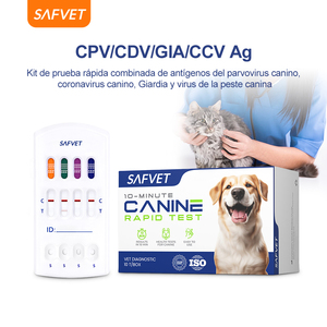 Prueba de Antígeno CPV CDV GIA CCV para Perros, Parvovirus, Moquillo, Giardia, Coronavirus, Equipo de Diagnóstico Veterinario, Kit de Prueba de Antígeno - Product Image 1