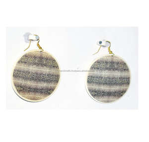 Libya 1995 Gold Plated Turquoise Big Disc Drop <b>girls</b> hammered gold earrings hollow cute summer <b>dresses</b> white earrings 12 mm - Product Image 4