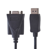 Adaptateur de câble DP vers VGA mâle actif pour projecteurs HDTV PC
