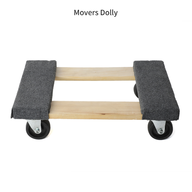 Hardwood Furniture Moving Dolly Platform Furniture Dolly PU Swivel Casters Mover Dollies Heavy Duty 300kg 660lb Capacity