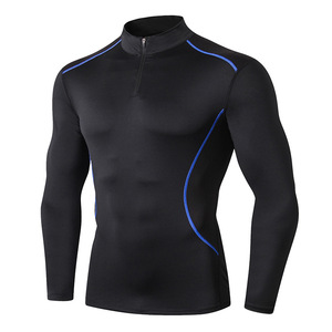 <b>Men's</b> New <b>Long</b> <b>Sleeve</b> <b>Gym</b> Compression Shirt Quick Dry Fleece <b>Top</b> for Outdoor Running Basketball Training in Winter - Product Image 2