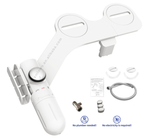 Modern Style ABS Dual Nozzle <strong>Bidet</strong> Toilet Seat Attachment Easy-to-Install Non-Electric Fresh Cold Water <strong>Spray</strong> for the Bathroom - Product Image 3