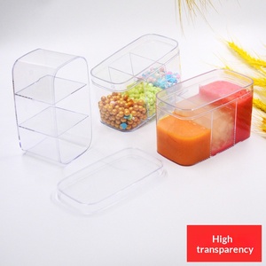 Boîte d'emballage alimentaire transparente personnalisée à trois compartiments avec couvercle pour bonbons de 120 ml et boîte à yaourt, modèle 2026 - Product Image 2