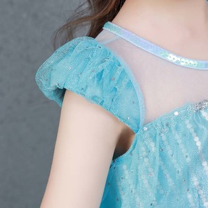 <span class=keywords><strong>Elsa</strong></span> ghiaccio congelato Costume <span class=keywords><strong>da</strong></span> principessa per i bambini dolce estate festa <span class=keywords><strong>di</strong></span> carnevale <span class=keywords><strong>vestito</strong></span> con mantello al ginocchio abito stampato per le ragazze - Product Image 4