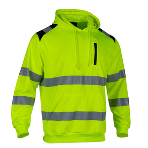 เสื้อฮู้ดสะท้อนแสงคุณภาพสูงสำหรับงานนิรภัย แขนยาว โพลีเอสเตอร์ ขาย - Product Image 3