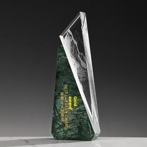 Trofeo de Cristal de Mármol Personalizado PARA EL Personal Destacado, Premio de Reunión Anual Empresarial con Grabado <span class=keywords><strong>Gratis</strong></span>, Otras Artesanías de Cristal - Product Image 1
