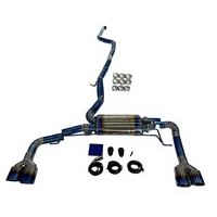 Échappement complet en titane Valvetronic pour BMW X3 G01 SDrive30i B48 2.0T 2018+ avec embouts bleu brûlé