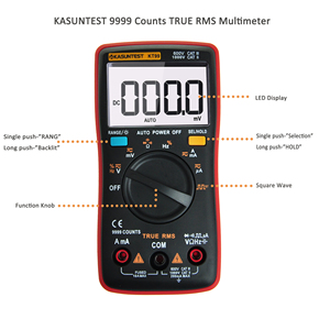 Multimètre intelligent à gamme automatique, ampèremètre, voltmètre, testeur de circuit, 9999 comptes, KT99 - Product Image 5