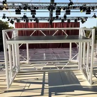 Cabina de DJ Plegable de Aluminio Mesa Truss Hecha a Medida Soporte de DJ para Eventos