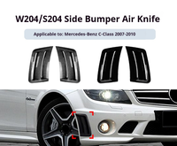 Accessoires de voiture de séparateur d'air latéral avant ABS de haute qualité pour Mercedes Benz classe C W204/S204 2007-2010